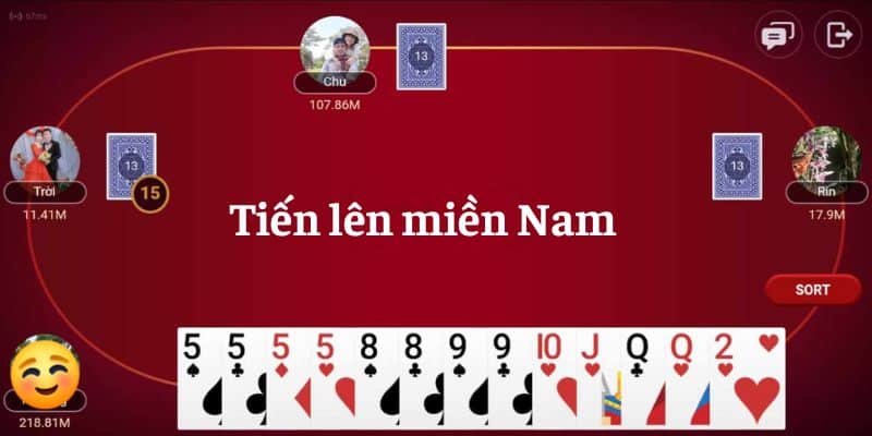 Tiến lên miền Nam - thể loại game bài phổ biến thu hút đông đảo nhiều người tham gia